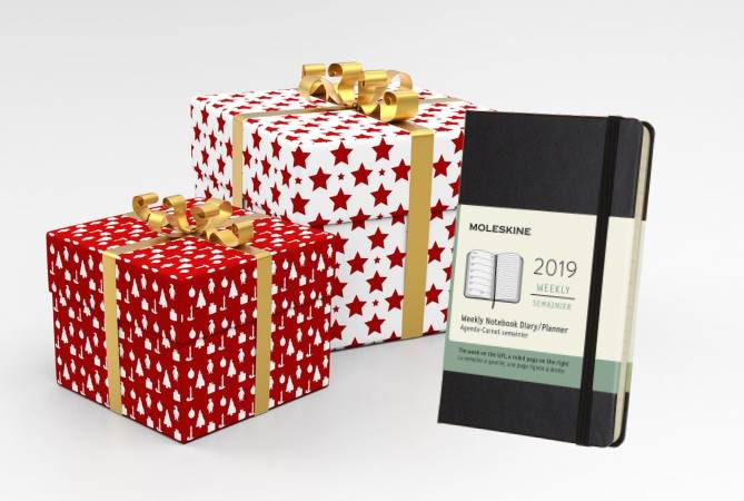 moleskine agenda 2019 kerst