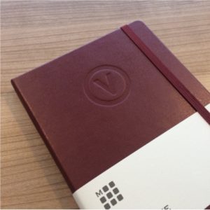 Moleskine Amaranth Bordeaux Rood met blinddruk logo