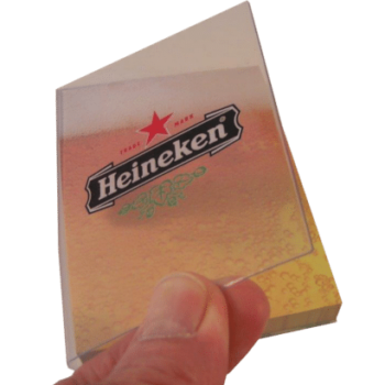 zelfklevende blaadjes met doorzichtige omslag