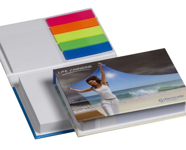 zelfklevende memoblokken in hardcover boekje van The Notepad Factory