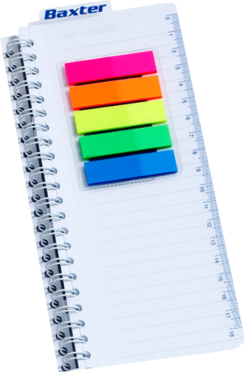 liniaal bladwijzer met pagemarkers