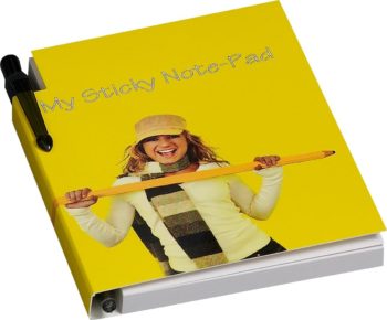 Memoblokken met pen - zelfklevend post it
