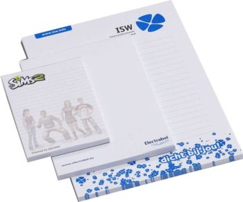 schrijfblok met logo | goedkoop A4 A5 A6