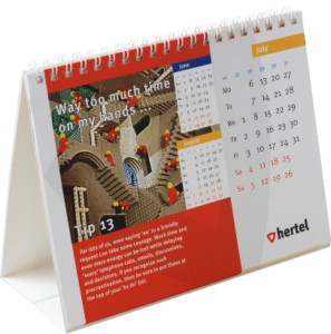 wire-o bureau kalender