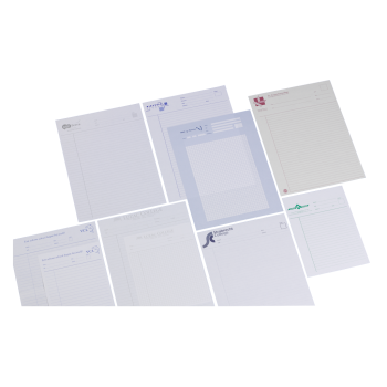 proefwerkpapier bedrukt met schoolnaam
