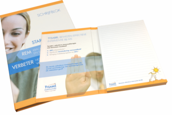 A5 schrijfblok met logo bedrukt - hardcover