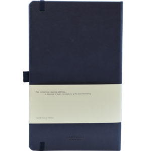 Castelli  notitieboek Soft Touch Donkerblauw 479_achterzijde