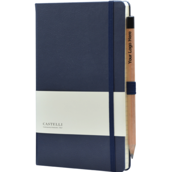 Castelli notitieboek Leder - Premium Blauw