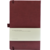 Castelli notitieboek soft touch bordeaux rood achterzijde