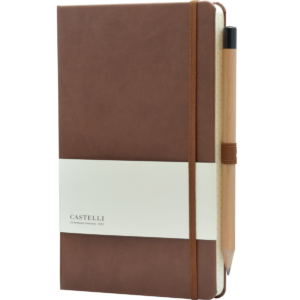 Castelli notitieboek soft touch bruin 461