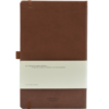Castelli notitieboek met logo soft touch bruin achterzijde
