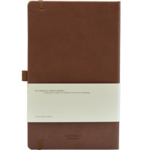Castelli notitieboek soft touch bruin 461 achterzijde