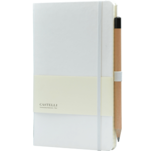 Castelli notitieboek soft touch wit 634