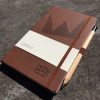 Castelli Soft Touch Bruin met preeg the notepad factory