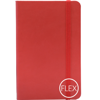 Castelli Notitieboek Flexibele Kaft - rood met logo bedrukken