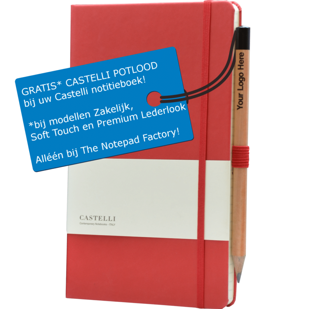 Castelli notitieboek met gratis potlood
