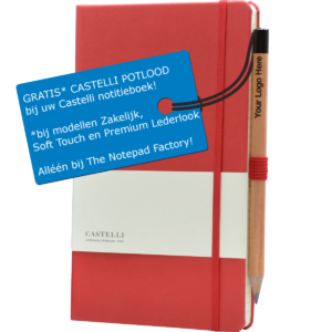 Castelli notitieboek met gratis potlood