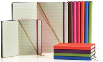 notitieboek castelli met logo bedrukt in diverse kleuren