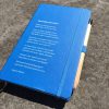 Notitieboek met tekstbedrukking voorzijde in wit