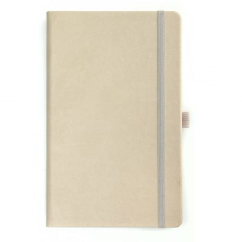 Beige Notitieboek - Op maat leverbaart en met logo