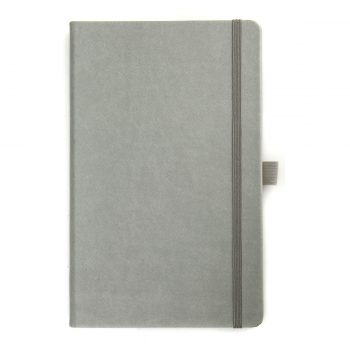 Lichtgrijs notitieboek - op maat gemaakt met logo