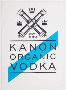 Theedoek met logo Kanon Wodka