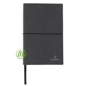 Recycled leder notitieboek zwart 4_web