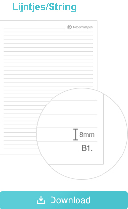 Ncode papier lijntjes portrait