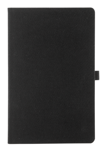 linnen notitieboek zwart