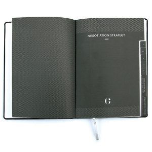 notitieboek met tabs
