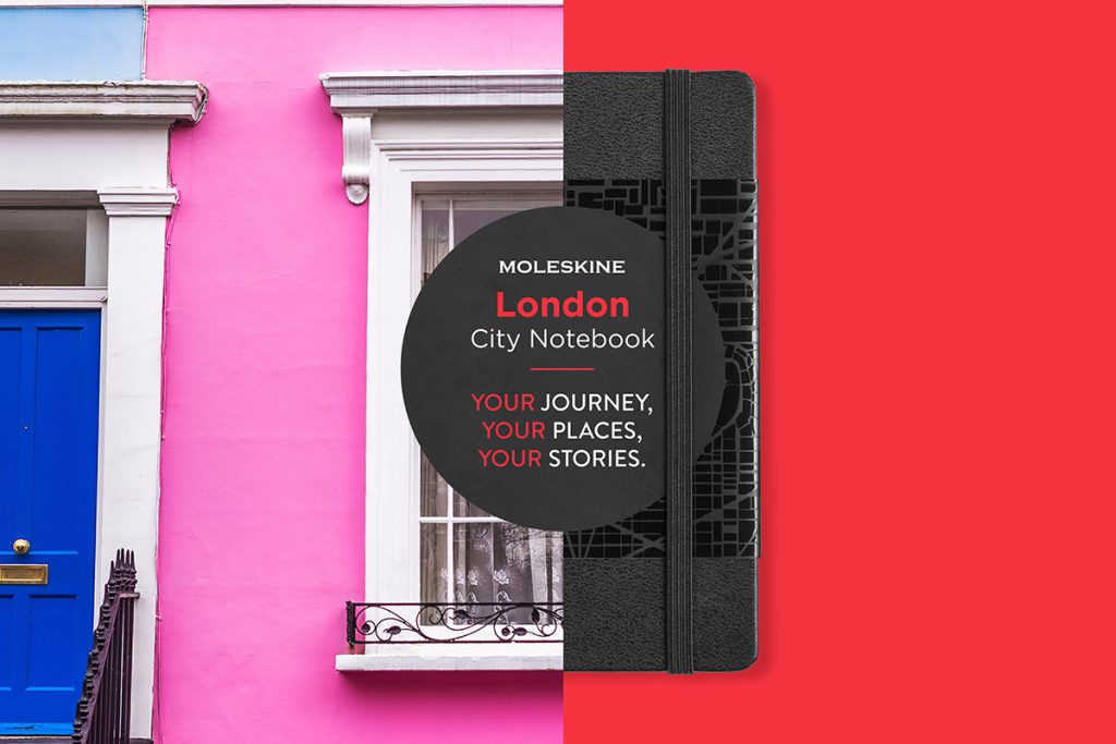 CITY Notebook moleskine met eigen logo bedrukt londen