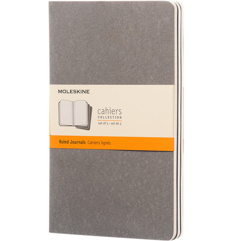 handtekening totaal Bowling Moleskine® Cahier met eigen logo - Grey • The Notepad Factory