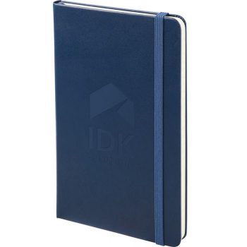 Moleskine bedrukt met logo in blindpreeg Sapphire Bue