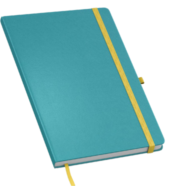 Gloss notitieboek bedrukt met eigen logo
