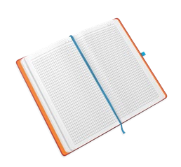 Wit geruit papier notitieboek