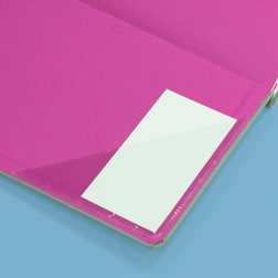 visitekaarthouder in boek driekhoekig