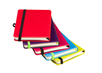 Notitieboeken met gekleurd elastiek