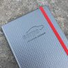 Pattern carbon fiber look notitieboek - relatiegeschenk Autobedrijf