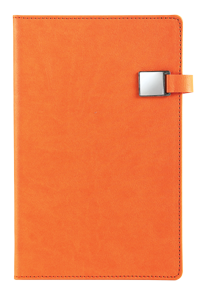 Notitieboek met magneetsluiting met eigen logo