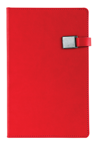 Notitieboek met magneetsluiting bedrukt met eigen logo