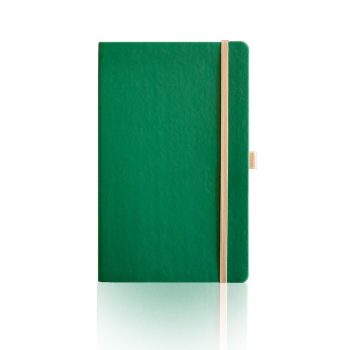 Duurzaam notitieboek Appeel in groene kleur bedrukt met eigen logo