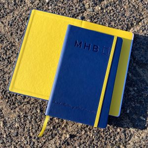 Notitieboek met spiegelblad in kleur