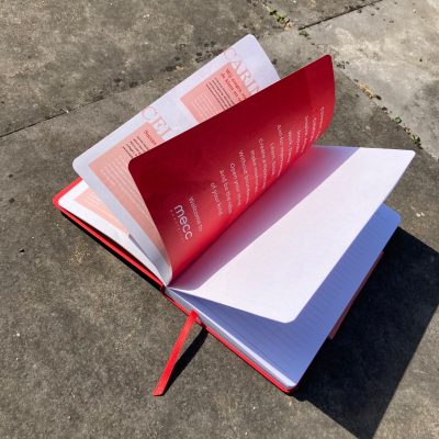 Notitieboek met eigen pagina's naar wens bedrukt in full color