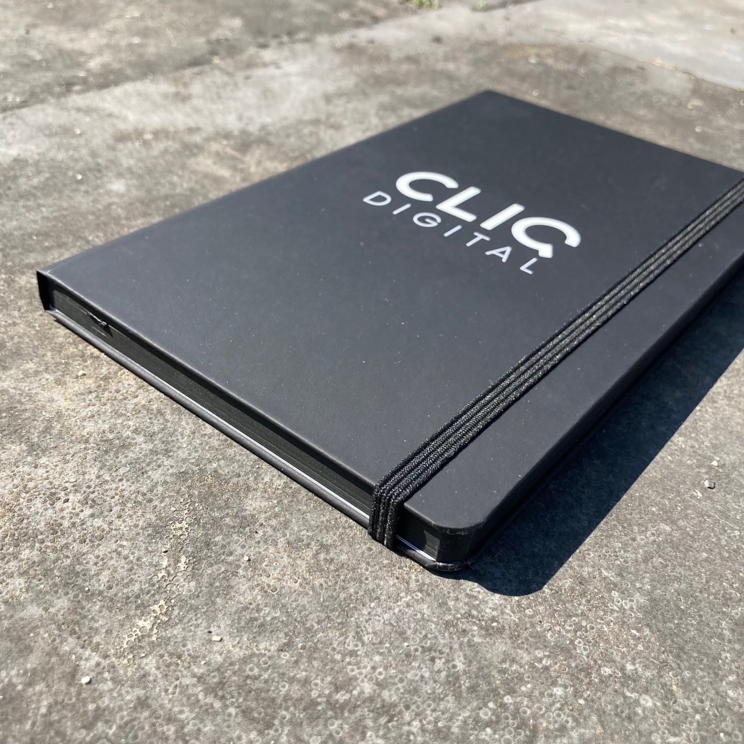 Notitieboek met UV lak 3D bedrukking