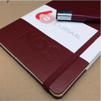 Moleskine notitieboek met bedrukte banderol