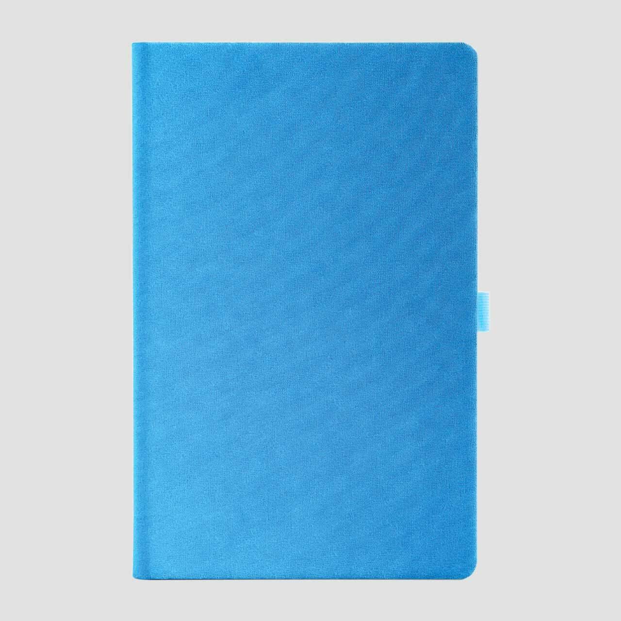 100% Custom notitieboek linnen licht blauw