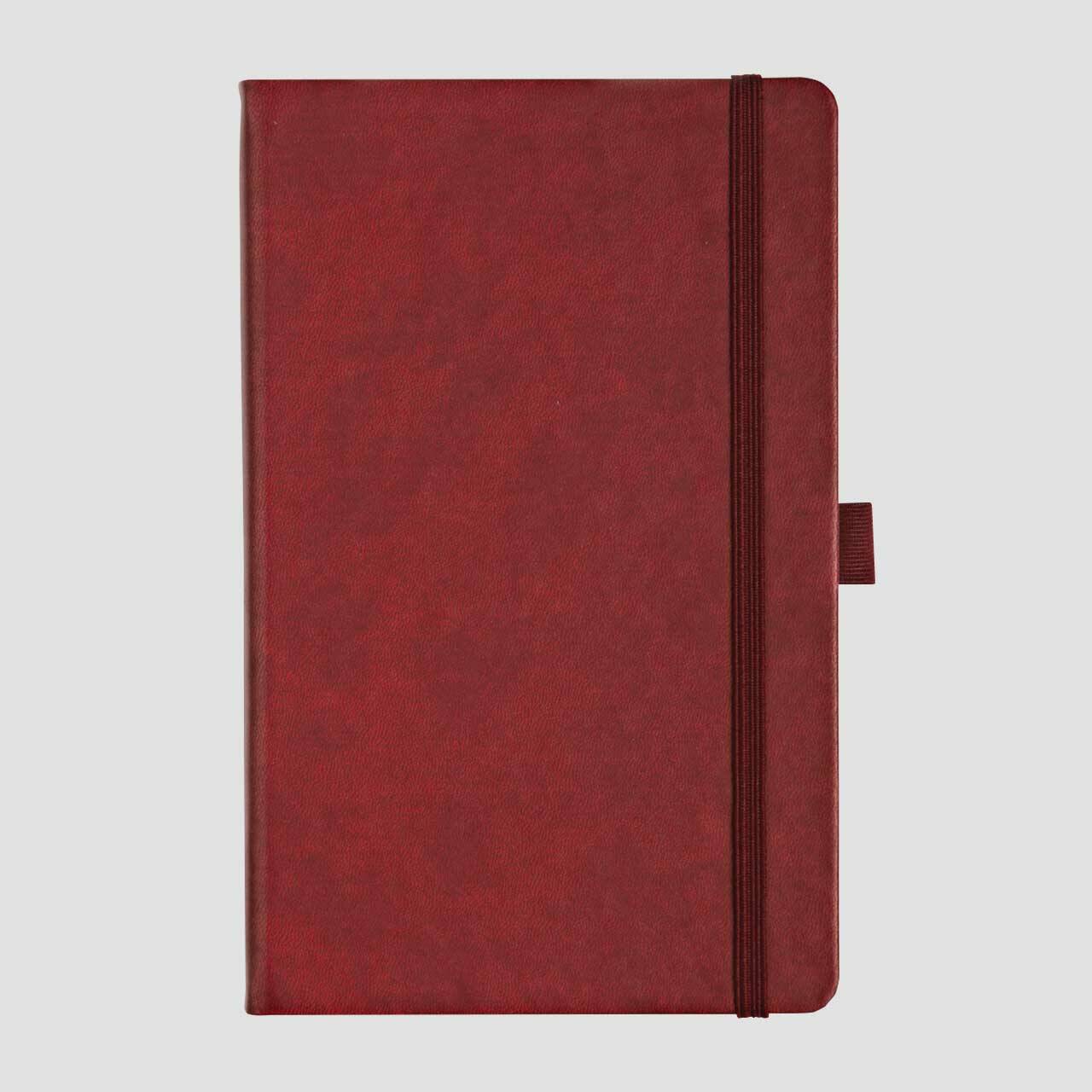 100% Custom notitieboek soft touch burgundy