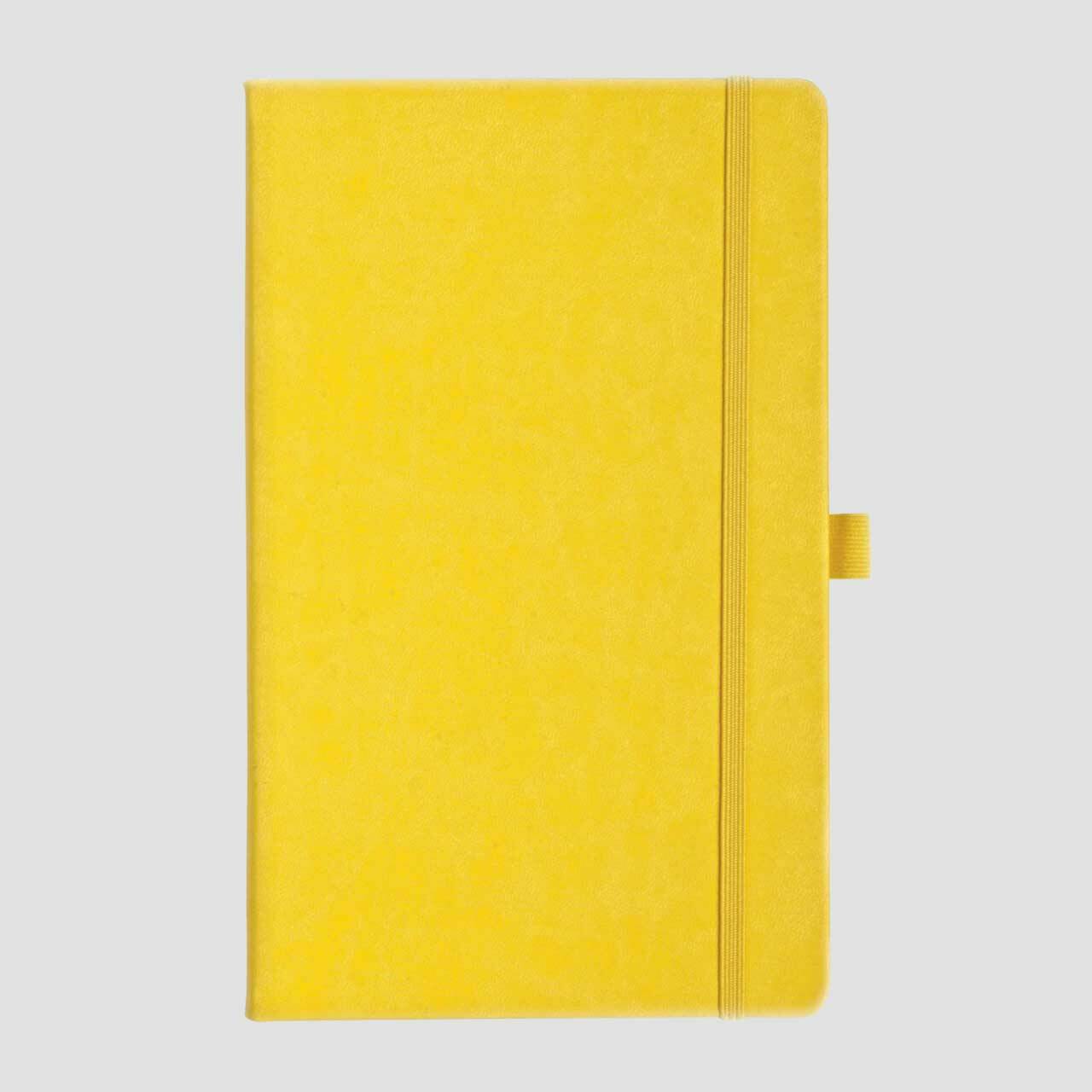 100% Custom notitieboek soft touch geel