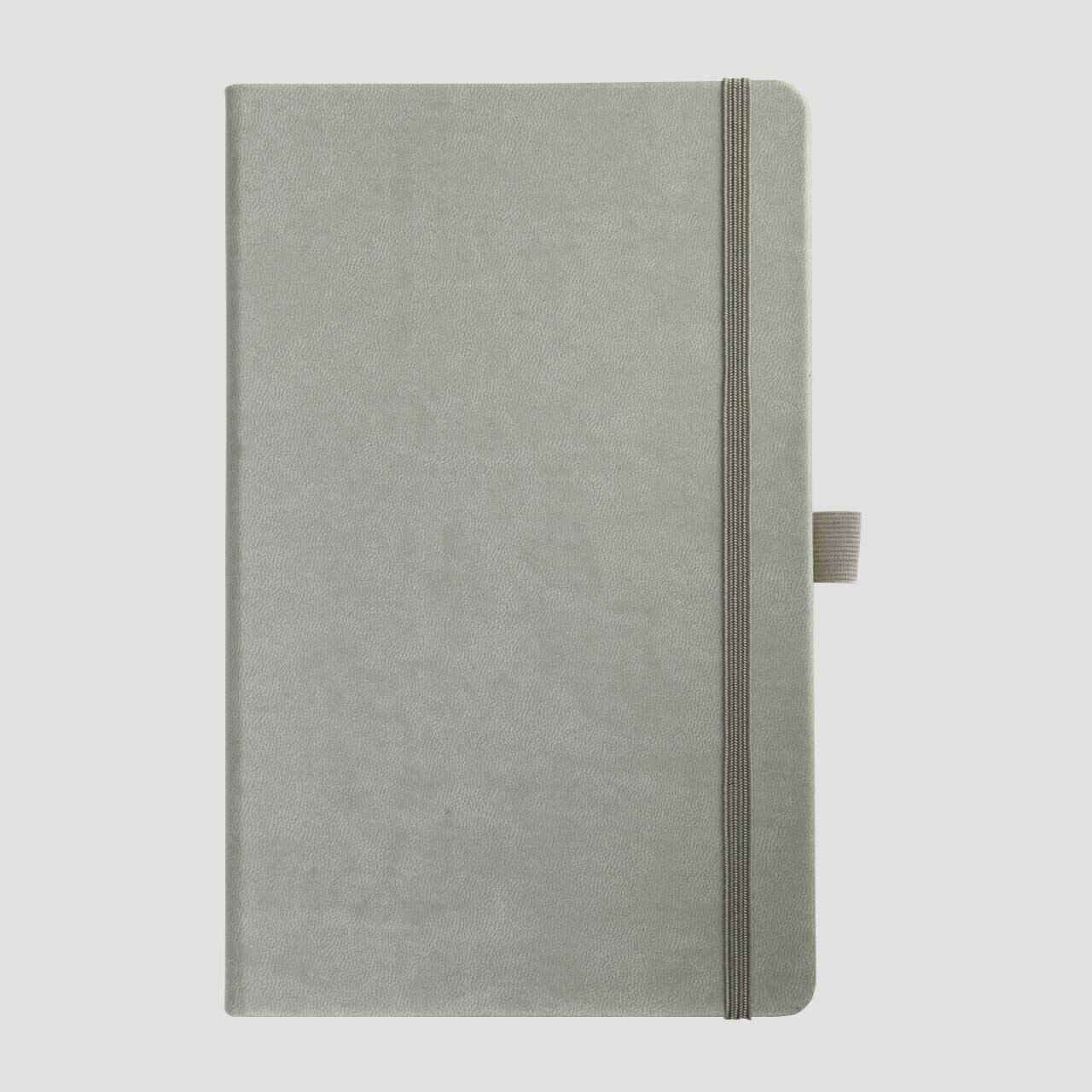 100% Custom notitieboek soft touch licht grijs