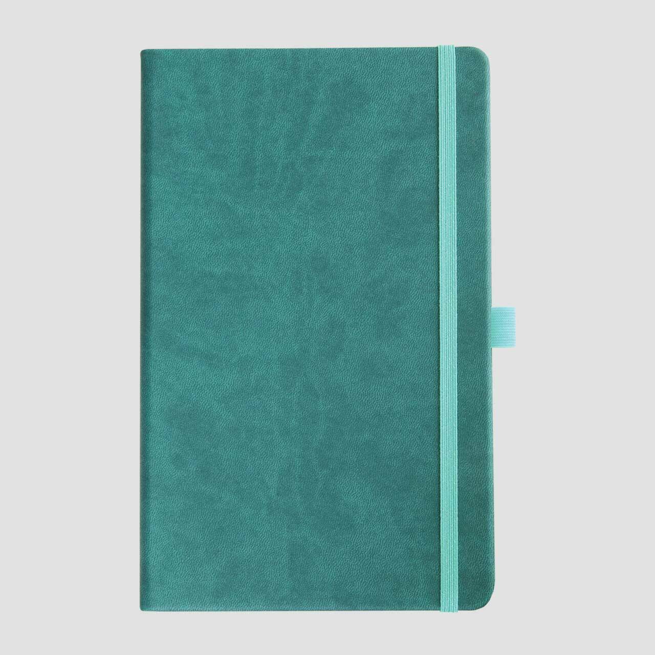 100% Custom notitieboek soft touch turkois
